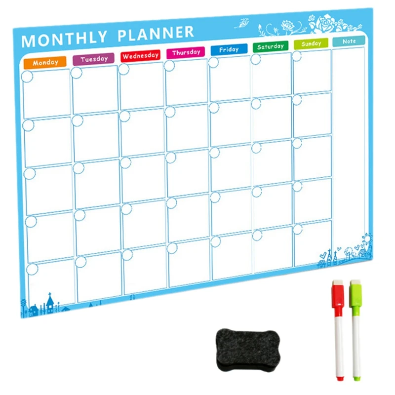 Magnetic Whiteboard Board Magnets Fridge Refrigerator To-Do List Monthly Daily Planner
Magnetic Whiteboard Board Magnets Fridge Refrigerator To-Do List Monthly Daily Planner