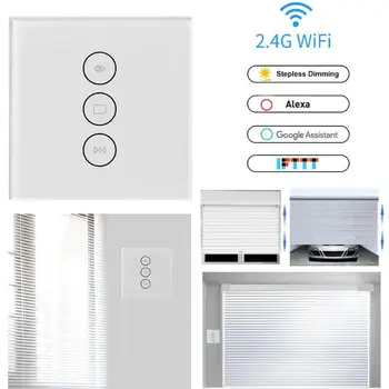 Wifi Smart Switch Blinds Shutter Curtain Timer Remote Control 110-220V APP Remote Control Work with Alexa Google Home
Wifi Smart Switch Blinds Shutter Curtain Timer Remote Control 110-220V APP Remote Control Work with Alexa Google Home