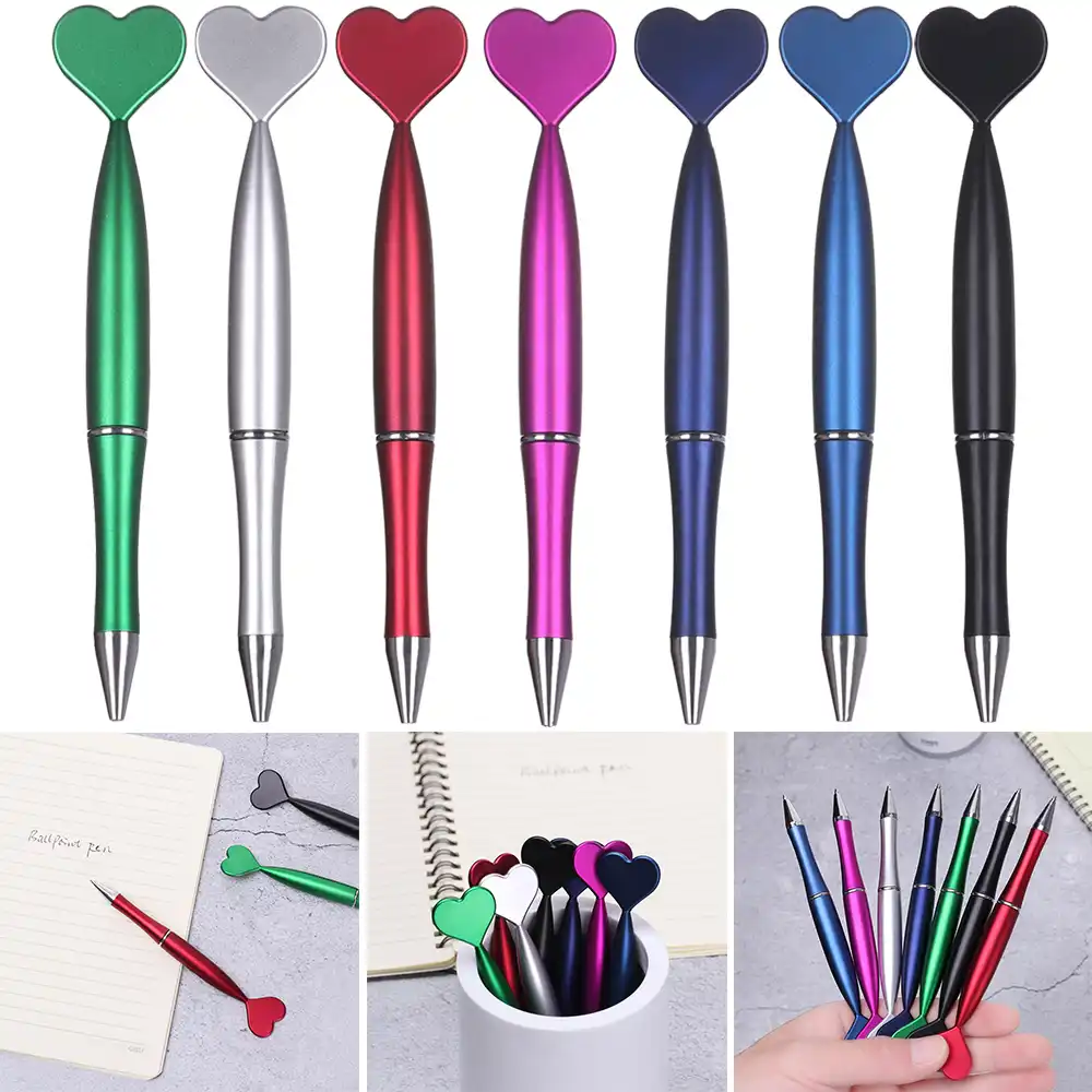 0mm random color cute heart ballpoint pens creative pens lovely