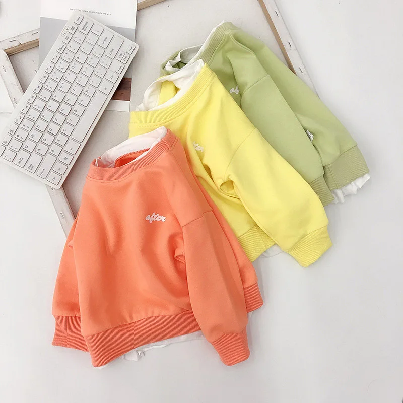 WEIXINBUY Fake Two Sweaters Spring Autumn New Baby Long-sleeved Pullover Children Top Clothes 2020
WEIXINBUY Fake Two Sweaters Spring Autumn New Baby Long-sleeved Pullover Children Top Clothes 2020