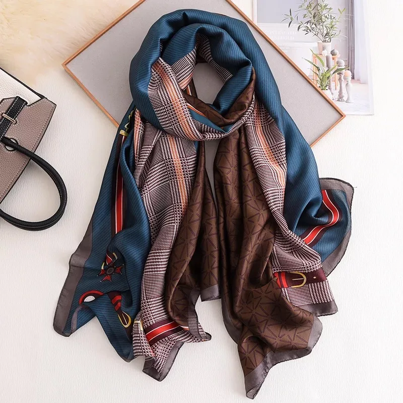 180*90cm Luxury Brand Women Silk Scarf Summer Shawl Lady Wrap Soft Female Foulard Beach Bandanna Hijab foulard muffler pareo
180*90cm Luxury Brand Women Silk Scarf Summer Shawl Lady Wrap Soft Female Foulard Beach Bandanna Hijab foulard muffler pareo