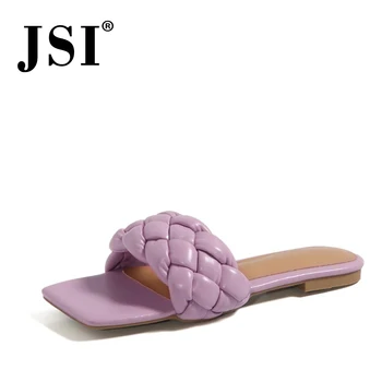 JSI Slider Woman Summer outside Cow Genuine Leather Square Toe Concise Style flat Heel Sliper Women Slippers JO564
JSI Slider Woman Summer outside Cow Genuine Leather Square Toe Concise Style flat Heel Sliper Women Slippers JO564