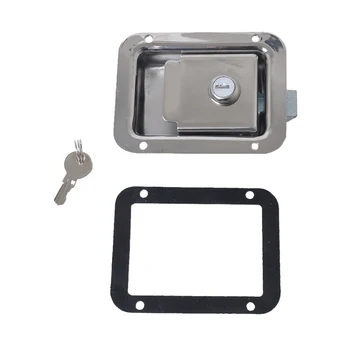 Stainless Steel Boat Door Trailer Toolbox RV Paddle Slam Latch with Lock - Flush Single Point Handle Heavy Duty
Stainless Steel Boat Door Trailer Toolbox RV Paddle Slam Latch with Lock - Flush Single Point Handle Heavy Duty