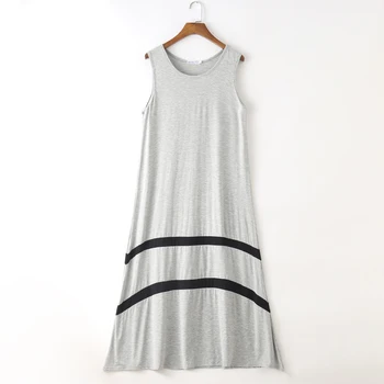 Summer Sleepwear Sleeveless Sexy Night Shirt Loose Nightwear Modal Stripe Basic Nightgown Nightie Long Sexy Lady Home Dress
Summer Sleepwear Sleeveless Sexy Night Shirt Loose Nightwear Modal Stripe Basic Nightgown Nightie Long Sexy Lady Home Dress