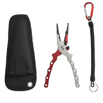 Aluminium Alloy Fishing Lure Plier Split Ring Cutter Scissor with Sheath Lanyard
Aluminium Alloy Fishing Lure Plier Split Ring Cutter Scissor with Sheath Lanyard