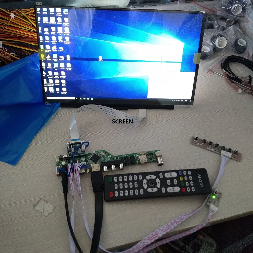 kit Audio VGA 14.0inch IPS B140HAT01.0 1920(RGB)Ч1080 LCD LED HDMI Panel +TV56 controller driver board
kit Audio VGA 14.0inch IPS B140HAT01.0 1920(RGB)Ч1080 LCD LED HDMI Panel +TV56 controller driver board