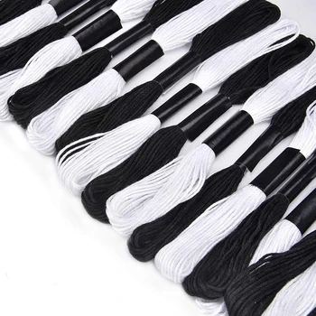 Cross Stitch Embroidery Thread for DIY Homemade Craft Sewing Accessories 12 White+12 Black Embroidery Floss
Cross Stitch Embroidery Thread for DIY Homemade Craft Sewing Accessories 12 White+12 Black Embroidery Floss