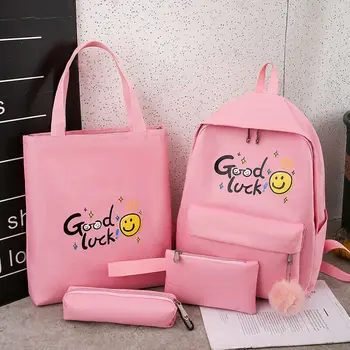 2019 Newest Fashion 4pcs Women's School Book Bags Satchel Shoulder Rucksack Canvas Travel Bag
2019 Newest Fashion 4pcs Women's School Book Bags Satchel Shoulder Rucksack Canvas Travel Bag
