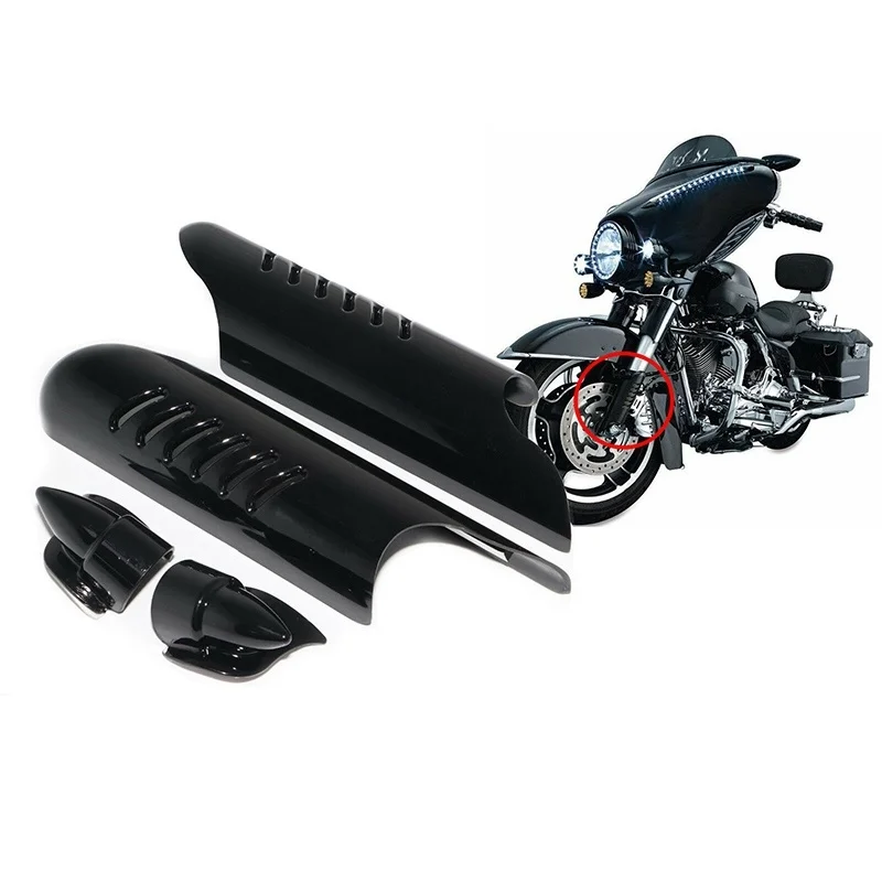 Motorcycle Lower Fork Leg Cover Guard Deflector Shield for Touring Street Glide FLHX Road King FLHR 2000-2013
Motorcycle Lower Fork Leg Cover Guard Deflector Shield for Touring Street Glide FLHX Road King FLHR 2000-2013
