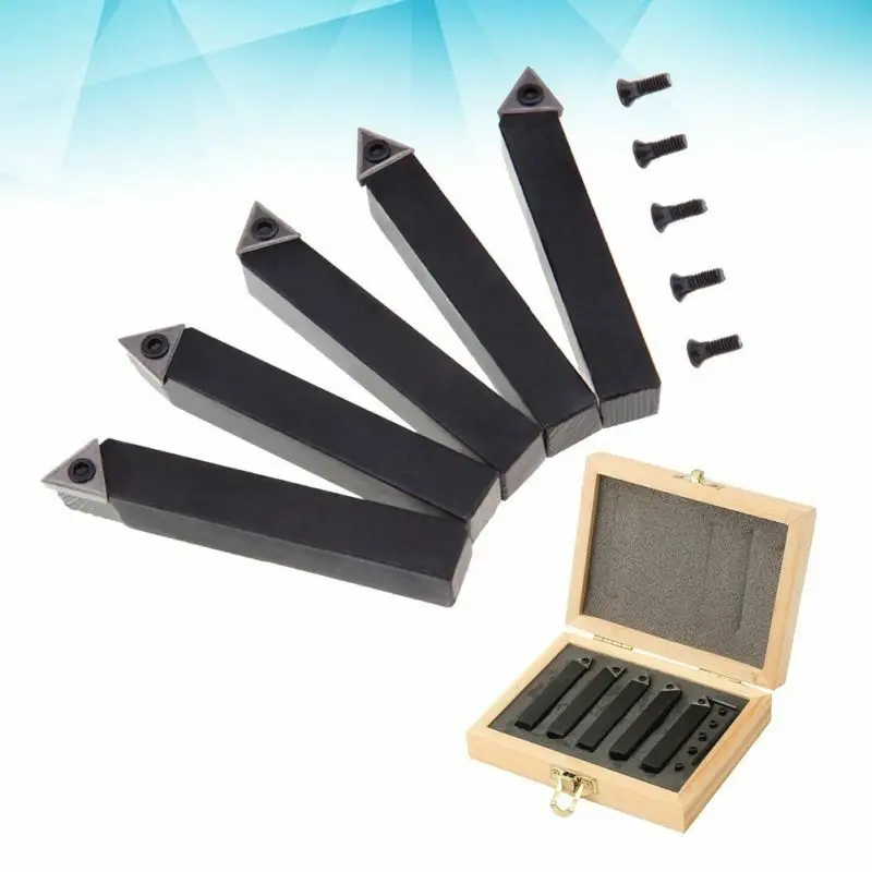 5pcs Turning Tool holder Indexable Carbide Tipped Lathe Cutting 10mm Boring
5pcs Turning Tool holder Indexable Carbide Tipped Lathe Cutting 10mm Boring