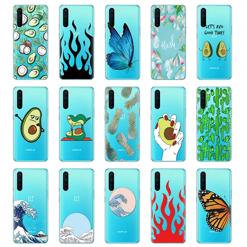 For Oneplus Nord Phone Case Summer Silicon Soft Tpu Coque Capa For Oneplus Nord 5g Transparent Flower Cover Celular 6 44 Inch Phone Case Covers Aliexpress
