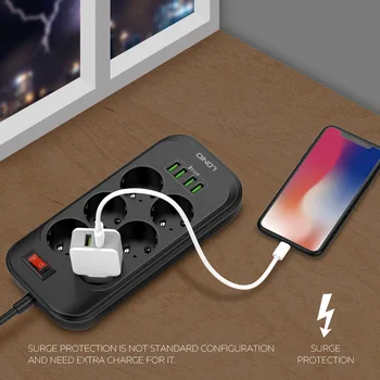 Besegad Smart Electrical Socket Extension Power Strip 6 AC Outlets 4 USB Charging Charger Adapter Safety Surge Protector EU Plug
Besegad Smart Electrical Socket Extension Power Strip 6 AC Outlets 4 USB Charging Charger Adapter Safety Surge Protector EU Plug