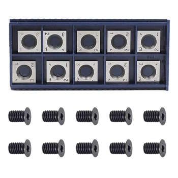 10Pcs 14mm Square Straight Carbide Cutter Insert with 10Pcs M610mm Screws for Wood Working Spiral/Helical Planer Cutter Head
10Pcs 14mm Square Straight Carbide Cutter Insert with 10Pcs M610mm Screws for Wood Working Spiral/Helical Planer Cutter Head