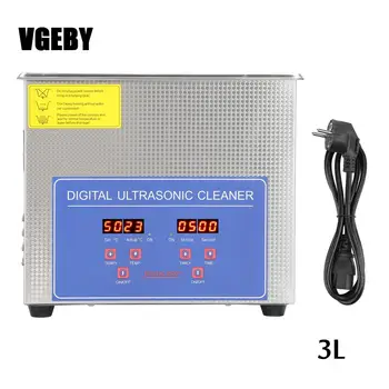 3L Stainless Steel Ultrasonic Cleaner with Heater Mechanical Commercial Grade For Electronic Components Jewelry Watch Glasses
3L Stainless Steel Ultrasonic Cleaner with Heater Mechanical Commercial Grade For Electronic Components Jewelry Watch Glasses
