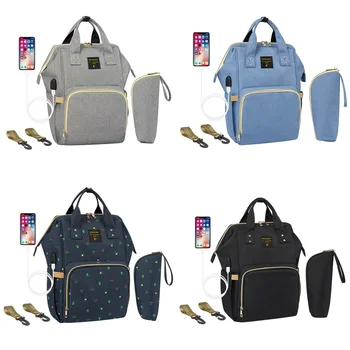 Anti-Water Maternity Nappy Bags Changing Bags with Insulated Pockets and Stroller Straps Back Pack Built-in USB Charging Port
Anti-Water Maternity Nappy Bags Changing Bags with Insulated Pockets and Stroller Straps Back Pack Built-in USB Charging Port