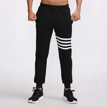 Newest Striped Men's Casual Slim Fitness Pants Joggers Trousers Black Track Long Sweatpants Male Elastic Bodybuilding Streetwear
Newest Striped Men's Casual Slim Fitness Pants Joggers Trousers Black Track Long Sweatpants Male Elastic Bodybuilding Streetwear