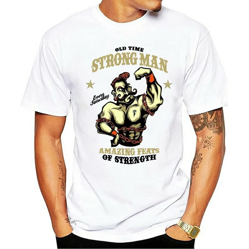 100% Cotton for Man Shirts T-Shirt Retro Bodybuilder Strongman 50er 50's Rockabilly Tattoo Biker Kraftsport Print Tee Shirts
100% Cotton for Man Shirts T-Shirt Retro Bodybuilder Strongman 50er 50's Rockabilly Tattoo Biker Kraftsport Print Tee Shirts