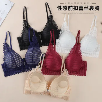 Linbaiway Women Sexy Lace Bras Bralette Gathering Padded Underwear Deep V Wirefree Front Buckle Sexy Lingerie Femme Brassiere
Linbaiway Women Sexy Lace Bras Bralette Gathering Padded Underwear Deep V Wirefree Front Buckle Sexy Lingerie Femme Brassiere