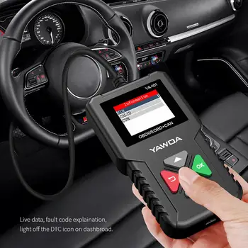 YA-101 OBD2 Automotive Code Reader Scanner Car Fault Detection Engine Fault Diagnostic Tool Multi-language Version Car Accessory
YA-101 OBD2 Automotive Code Reader Scanner Car Fault Detection Engine Fault Diagnostic Tool Multi-language Version Car Accessory