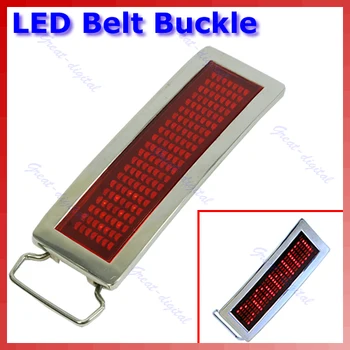 Programmable Red LED Light Scrolling LED Belt Buckle DIY Text Message Display 28TC
Programmable Red LED Light Scrolling LED Belt Buckle DIY Text Message Display 28TC