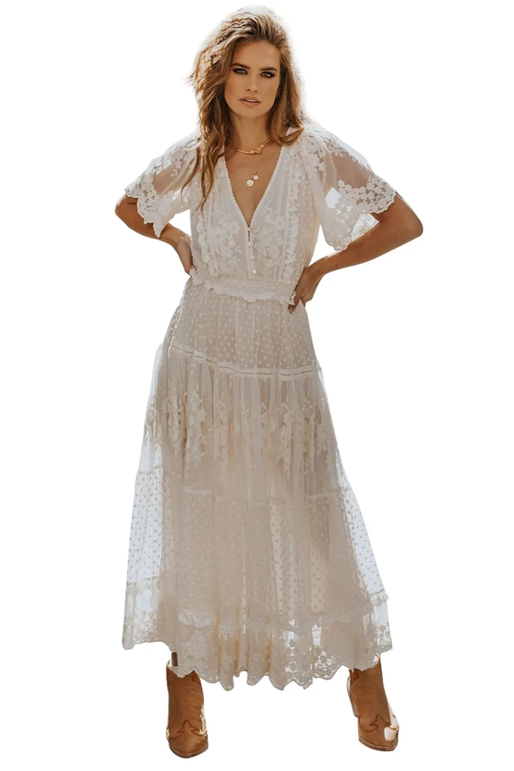 spell dawn lace gown