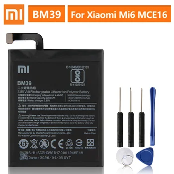 Original Replacement Battery For Xiaomi Mi 6 Mi6 MCE16 BM39 Genuine Phone Battery 3350mAh
Original Replacement Battery For Xiaomi Mi 6 Mi6 MCE16 BM39 Genuine Phone Battery 3350mAh