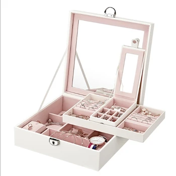 PU Leather Jewelry Box Storage Box Makeup Travel Storage Box Multi-Layer Storage Box
PU Leather Jewelry Box Storage Box Makeup Travel Storage Box Multi-Layer Storage Box