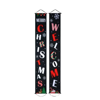 Christmas Couplet Outdoor Decoration Door Curtain Holiday Hanging Flag Banner Banner
Christmas Couplet Outdoor Decoration Door Curtain Holiday Hanging Flag Banner Banner