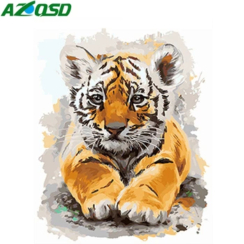 AZQSD Unframe Adult Coloring By Numbers Tiger Handpainted Gift DIY Oil Painting By Numbers Animal Home Deocration Full Kits
AZQSD Unframe Adult Coloring By Numbers Tiger Handpainted Gift DIY Oil Painting By Numbers Animal Home Deocration Full Kits
