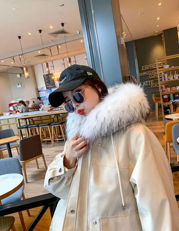 Excellent Natural rex rabbit fur lining parka real fur coat winter jacket women natural raccoon fur collar warm thick parkas tsr678 6 Excellent Natural rex rabbit fur lining parka real fur coat winter jacket women natural raccoon fur collar warm thick parkas tsr678 6