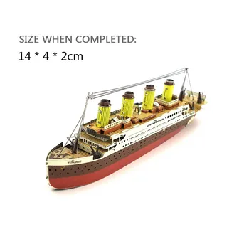 3 Dimensional Puzzles Titanic Metal Jigsaw Model Kit DIY Boat Ship Model Educational Toys Gift for Kids
3 Dimensional Puzzles Titanic Metal Jigsaw Model Kit DIY Boat Ship Model Educational Toys Gift for Kids