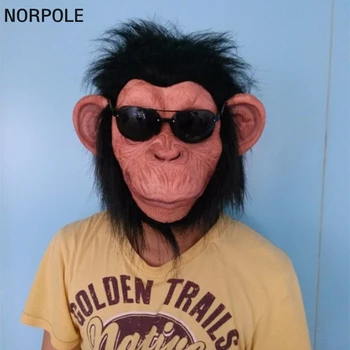 

X-MERRY Chimp Monkey Mask Gorilla Ape Bruno Mars Lazy Song Animal Primate Fancy Dress