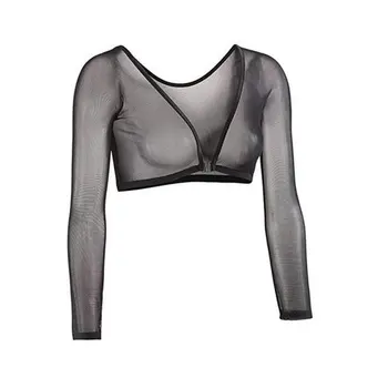 Invisible Seamless Arm Shaper T-Shirt Compression Mesh Chest Slim Upper Top Black White Fresh Blue Color 
Invisible Seamless Arm Shaper T-Shirt Compression Mesh Chest Slim Upper Top Black White Fresh Blue Color