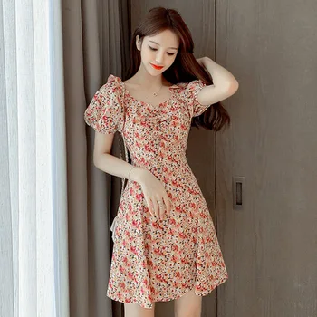 Sweet and Gentle System Chiffon Floral Summer 2020 New Girls Sense Thin Significantly Higher sen xi Short-Sleeve Dress
Sweet and Gentle System Chiffon Floral Summer 2020 New Girls Sense Thin Significantly Higher sen xi Short-Sleeve Dress