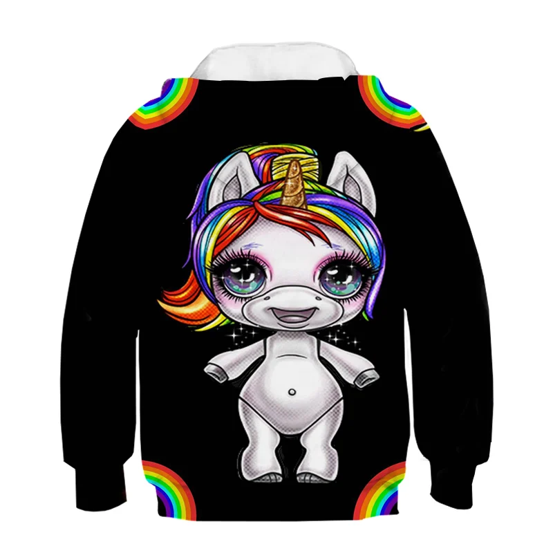 Sparkling Unicorn Black Hoodie Sparkling Unicorn Black Hoodie