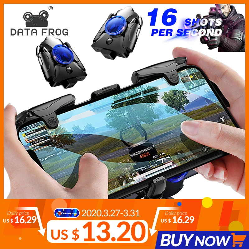 DATA FROG Mobile Phone Gaming Trigger for PUBG Gamepad Game Turbo Fire Button 16 Shots Per Second L1R1 Shooter Pubg Controller
DATA FROG Mobile Phone Gaming Trigger for PUBG Gamepad Game Turbo Fire Button 16 Shots Per Second L1R1 Shooter Pubg Controller