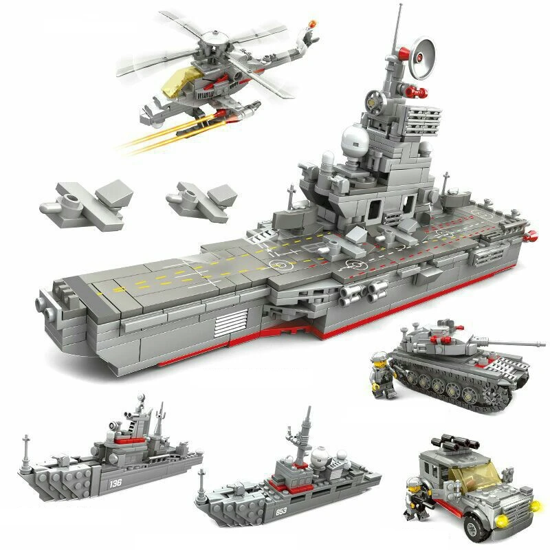 Dragon Aircraft Carrier Military Tank Swat Command Vehicle Children Beneficial Wisdom Building Blocks
Dragon Aircraft Carrier Military Tank Swat Command Vehicle Children Beneficial Wisdom Building Blocks