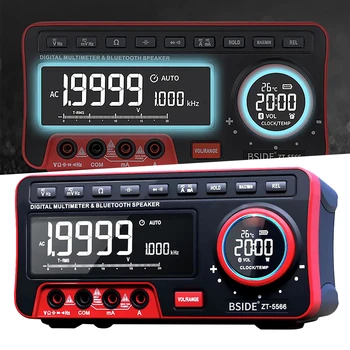 BSIDE ZT5566 Multimeters 19999 High-precision Automatic Range Multi-function Blue Ear Music Digital Multimeter
BSIDE ZT5566 Multimeters 19999 High-precision Automatic Range Multi-function Blue Ear Music Digital Multimeter