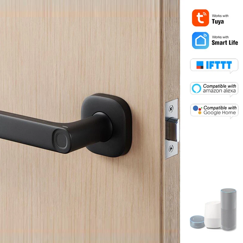Дверной замок YEEUU R1 со сканером отпечатков пальцев поддержка Bluetooth приложение