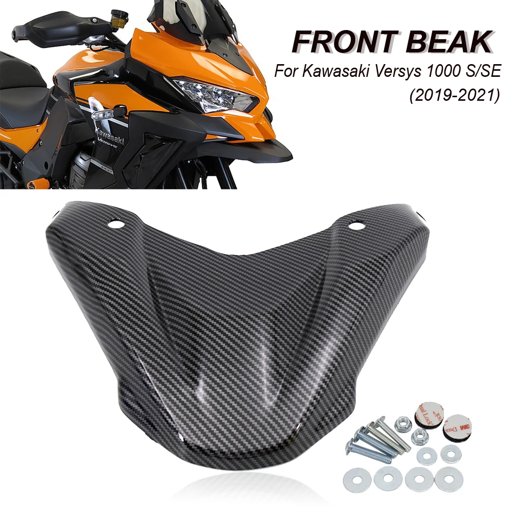 Carbon Fiber For Kawasaki Versys 1000 S SE 2021 2020 2019 Motorcycle Front Beak Fairing Extension Wheel Extender Cover
Carbon Fiber For Kawasaki Versys 1000 S SE 2021 2020 2019 Motorcycle Front Beak Fairing Extension Wheel Extender Cover