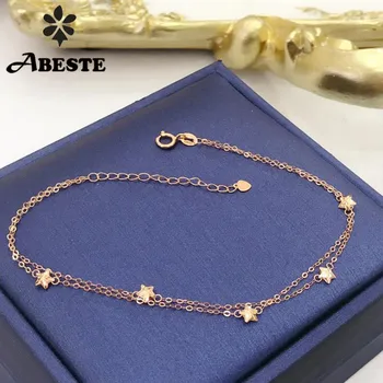 ANI 18K Au750 Solid Yellow/Rose Gold Bracelet Women Birthday Gift Lucky Star Style Bracelet Fine Jewelry Customize
ANI 18K Au750 Solid Yellow/Rose Gold Bracelet Women Birthday Gift Lucky Star Style Bracelet Fine Jewelry Customize