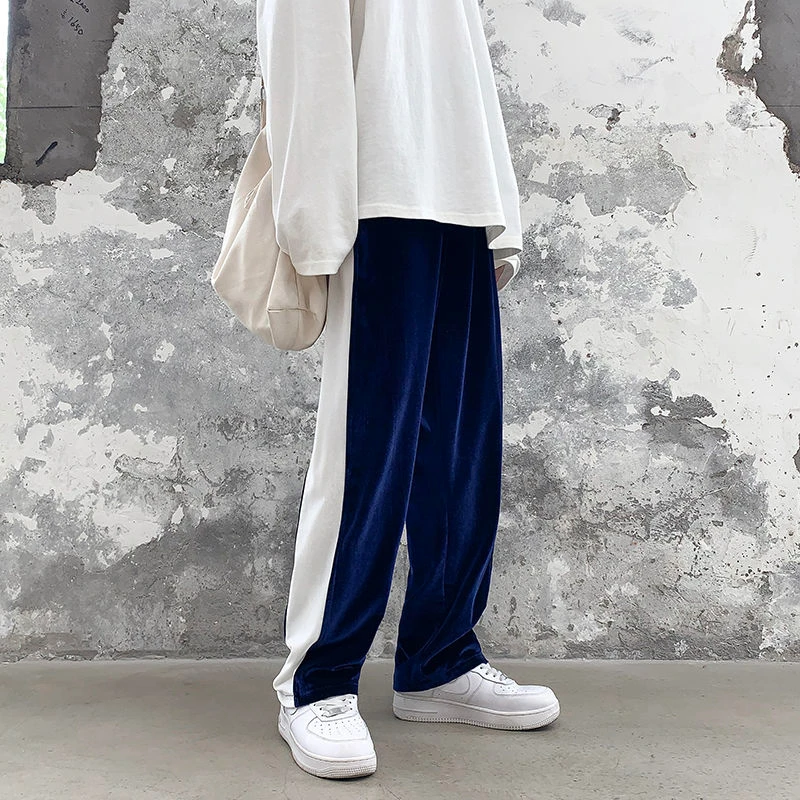 Thick Velvet Sweatpants Men's Fashion Hit Color Casual Joggers Pants Men Streetwear Loose Straight Wide-leg Pants Mens M-5XL
Thick Velvet Sweatpants Men's Fashion Hit Color Casual Joggers Pants Men Streetwear Loose Straight Wide-leg Pants Mens M-5XL