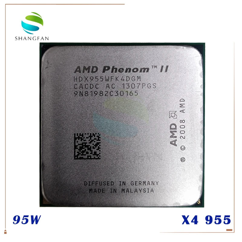 AMD Phenom II X4 955 95 Вт четырехъядерный процессор для настольных ПК HDX955WFK4DGM Socket AM3