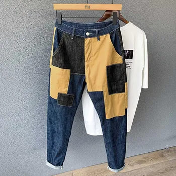 Fashion Stitching Hit Color Harem Jeans Man Denim Pants Loose Baggy Straight Korean Jeans Casual Trousers Joggers Men Clothing
Fashion Stitching Hit Color Harem Jeans Man Denim Pants Loose Baggy Straight Korean Jeans Casual Trousers Joggers Men Clothing