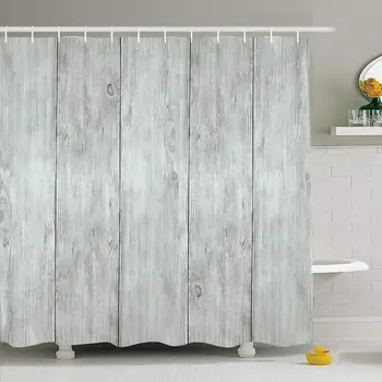 Shower Curtain Set with Hooks 60x72 Whitewash Gray Board Wooden Planks Signboard Boards Texture White Miscellaneous Structure
Shower Curtain Set with Hooks 60x72 Whitewash Gray Board Wooden Planks Signboard Boards Texture White Miscellaneous Structure