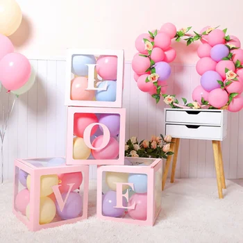 4 Pcs Transparent Balloons Boxes Decor with Letters, LOVE Design,for Bridal Showers Birthday Party Decorations Backdrop
4 Pcs Transparent Balloons Boxes Decor with Letters, LOVE Design,for Bridal Showers Birthday Party Decorations Backdrop