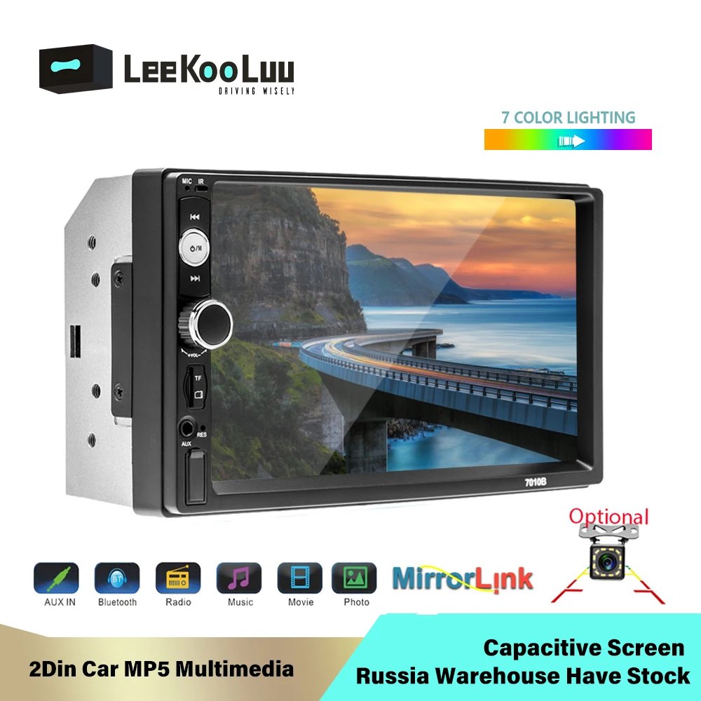 LeeKooLuu 2 Din Car Radio Mirror Link (for Android Phones) Capacitive Screen Autoradio Central Multimedia MP5 2Din Radio Player
LeeKooLuu 2 Din Car Radio Mirror Link (for Android Phones) Capacitive Screen Autoradio Central Multimedia MP5 2Din Radio Player