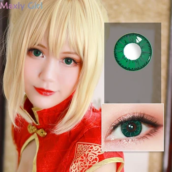 Little Devil Coloured Green Contacts Lenses For Eyes Cosplay Color Beauty Pupil Halloween Cosmetics Comfortable Eyewear Year Use
Little Devil Coloured Green Contacts Lenses For Eyes Cosplay Color Beauty Pupil Halloween Cosmetics Comfortable Eyewear Year Use