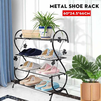 4 Layers Wrought Iron Shoe Rack Shoes Storage Cabinet DIY Assembly Shoe Shelf Standing Furniture Saving Space for Living Room
4 Layers Wrought Iron Shoe Rack Shoes Storage Cabinet DIY Assembly Shoe Shelf Standing Furniture Saving Space for Living Room
