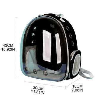 Panoramic Transparent Breathable Pet Backpack Cat Handbag Dog Astronaut Space
Panoramic Transparent Breathable Pet Backpack Cat Handbag Dog Astronaut Space
